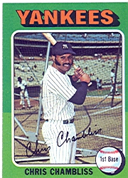 1975 Topps Mini Baseball Cards      585     Chris Chambliss